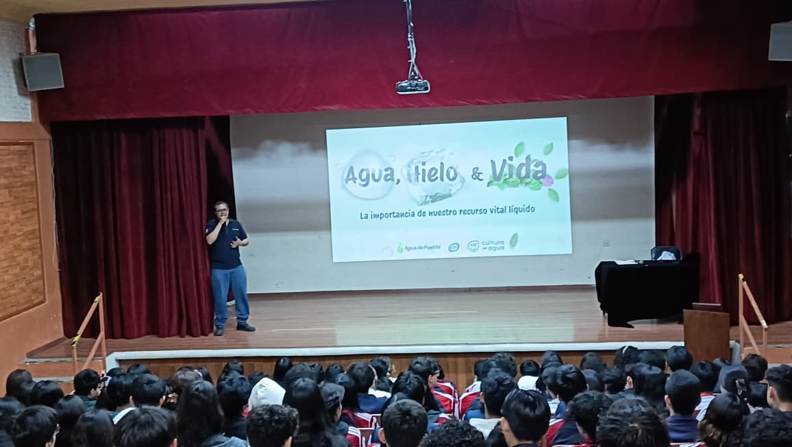 Agua de Puebla intensifica el fomento al ahorro y cultura del agua con pláticas y activaciones en escuelas, empresas y población en general