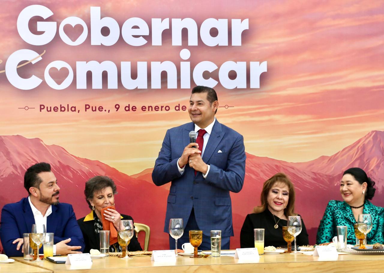 Percepcion social, fundamental para gobernar; Medios de comunicacion actores clave para transformar a Puebla