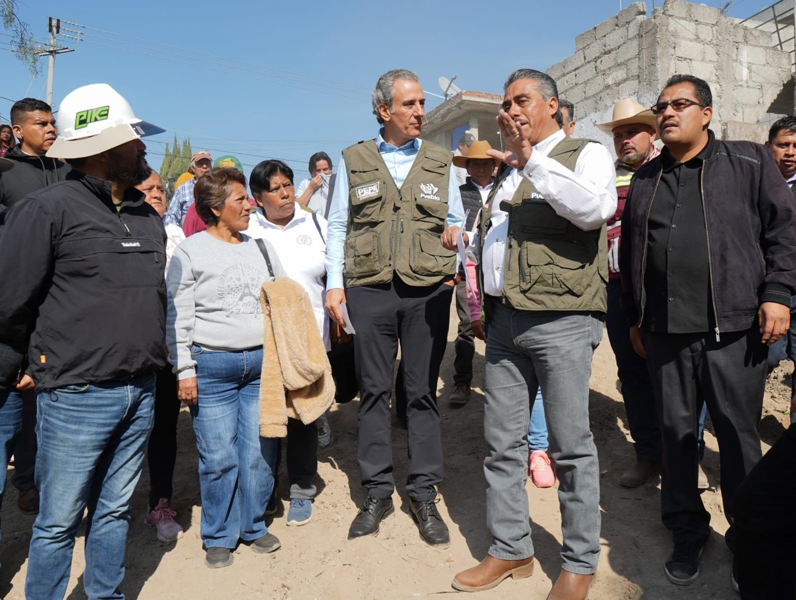 Supervisa Pepe Chedraui rehabilitación de Puente Vehicular en San Pablo Xochimehuacan