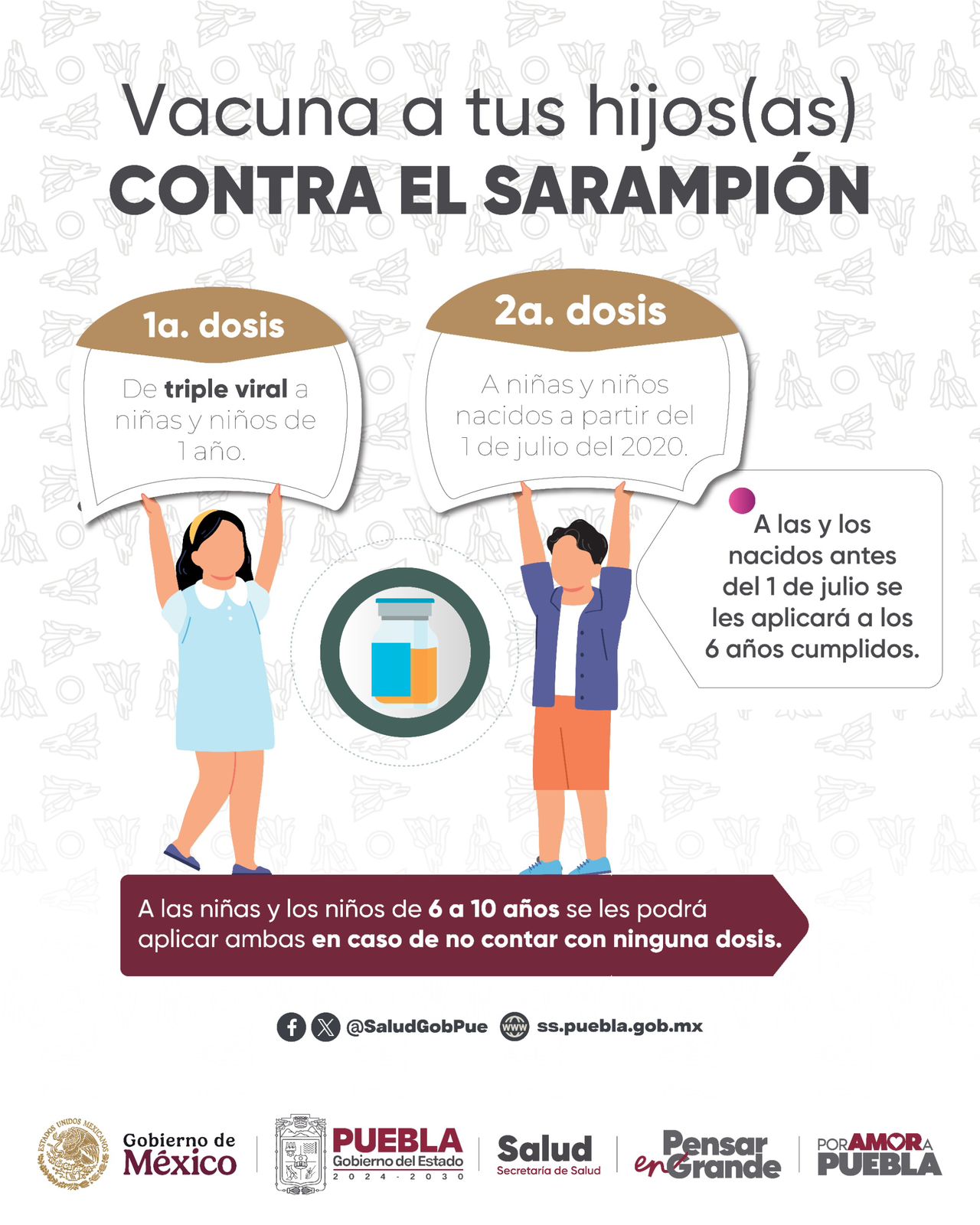 Secretaría de Salud refuerza vigilancia epidemiológica por segundo caso de sarampión en Puebla