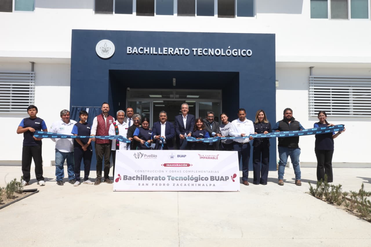 Encabeza Pepe Chedraui inauguración del Bachillerato Tecnológico BUAP