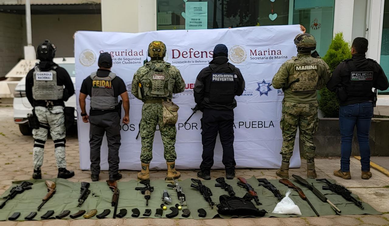 Coordinación interinstitucional permite asegurar inmueble con armamento y drogas