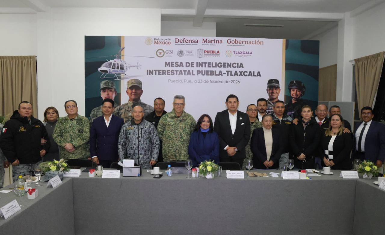 Gobierno de Tlaxcala, Puebla y Fuerzas armadas sostienen mesa de inteligencia interestatal