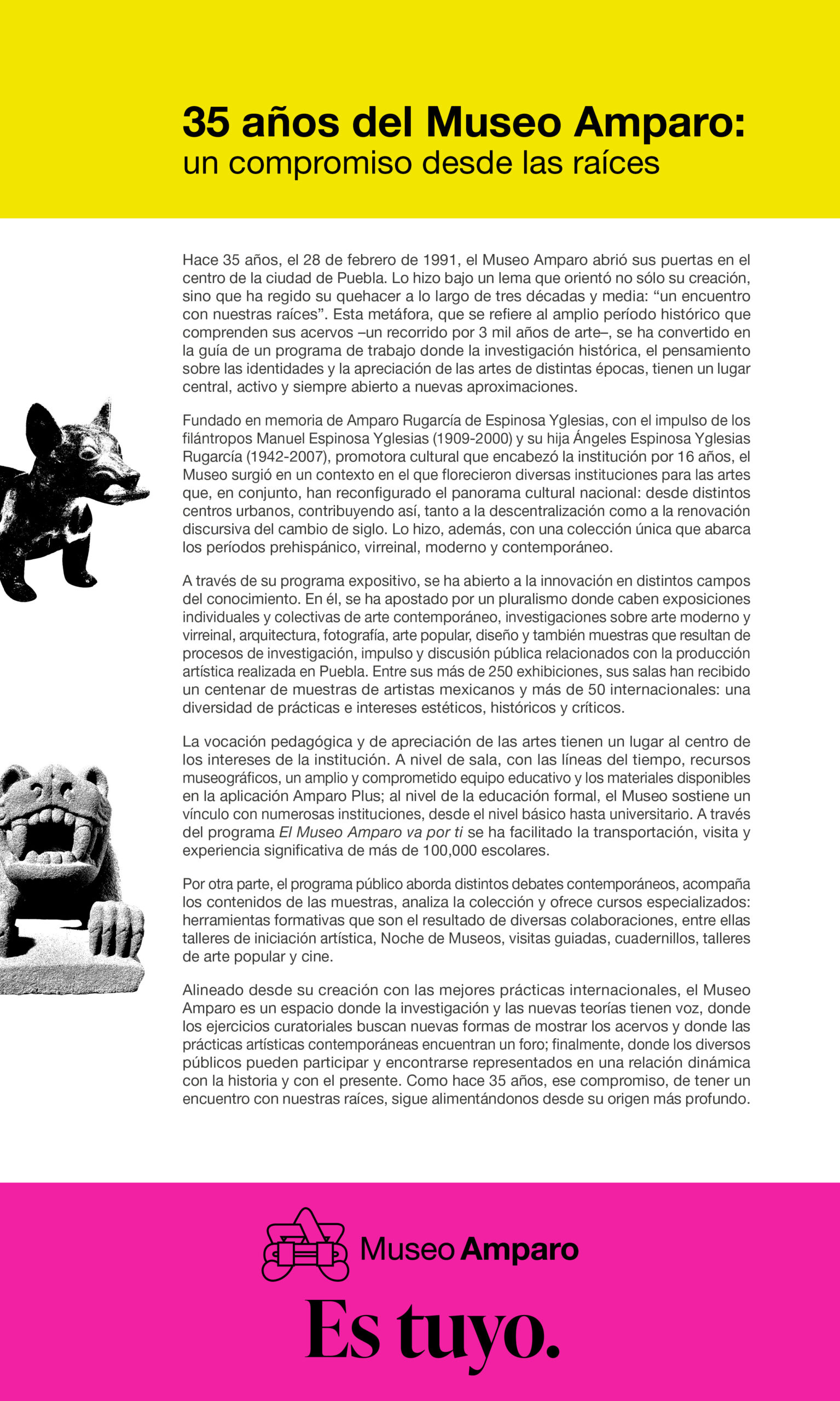 35 años del Museo Amparo: un compromiso desde las raíces