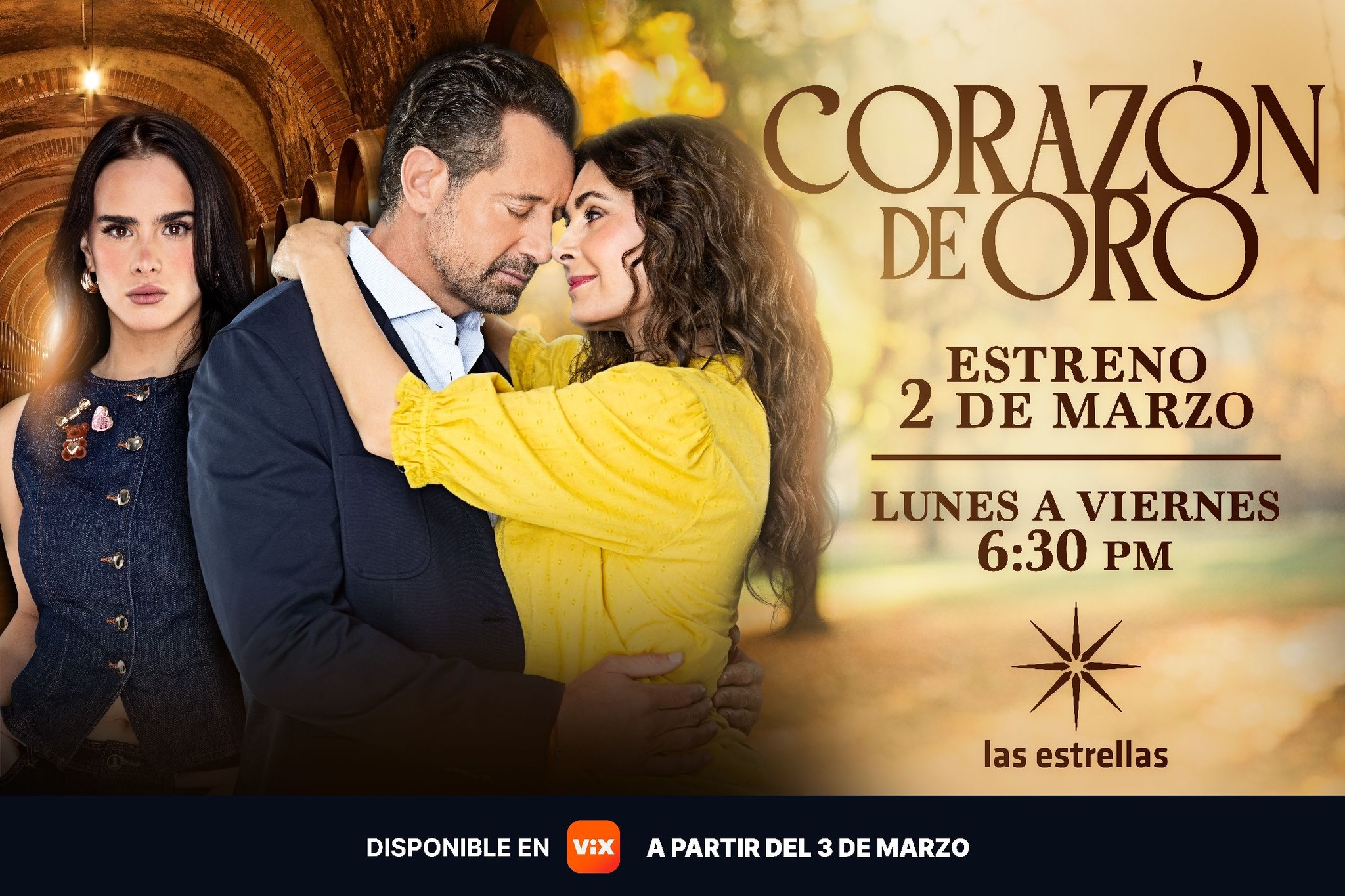 Hoy es el estreno de “Corazón de Oro” a las 18:30 horas por “las estrellas”