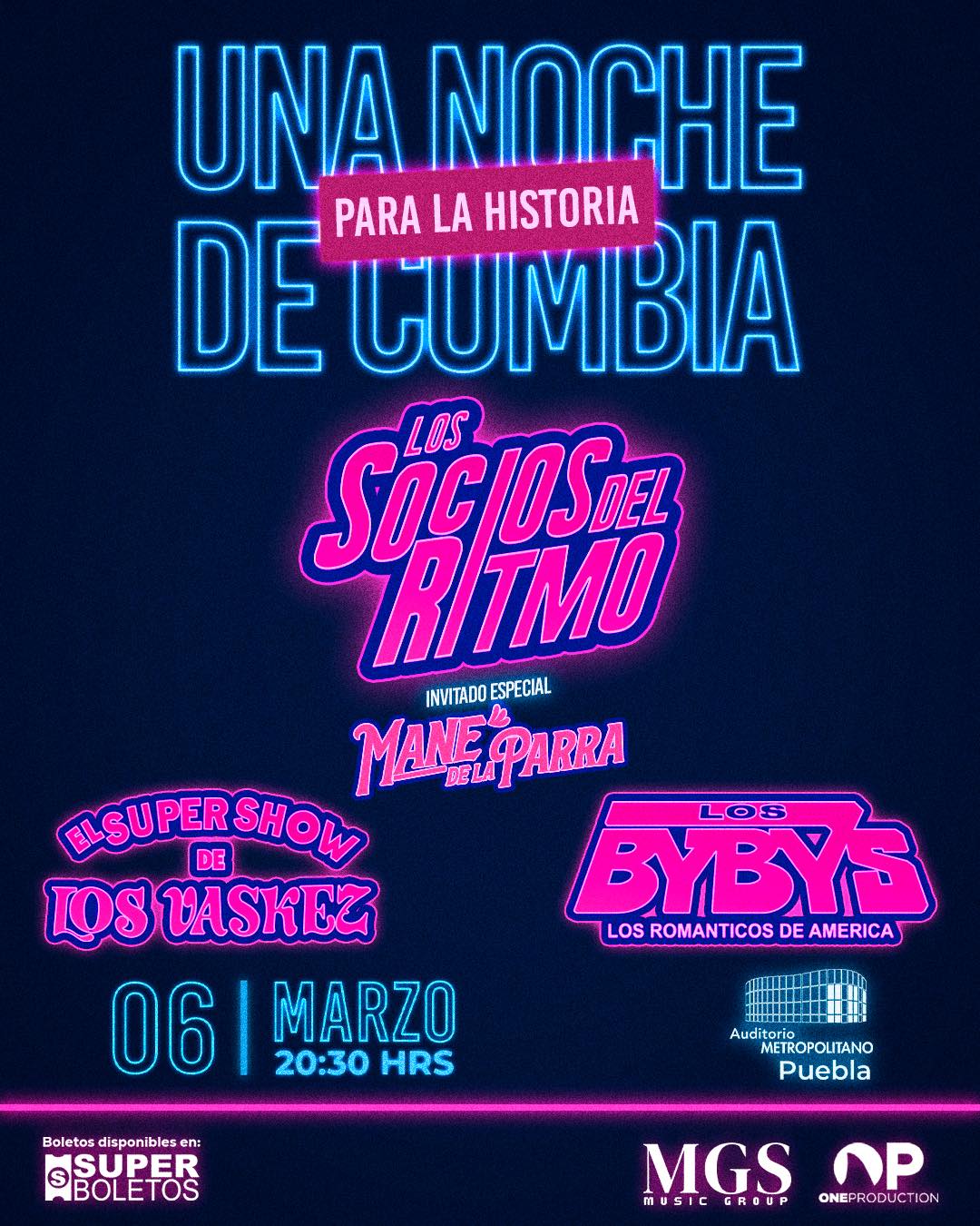 “Llegó el día esperado en que Puebla tenga “Una Noche de Cumbia para la Historia”