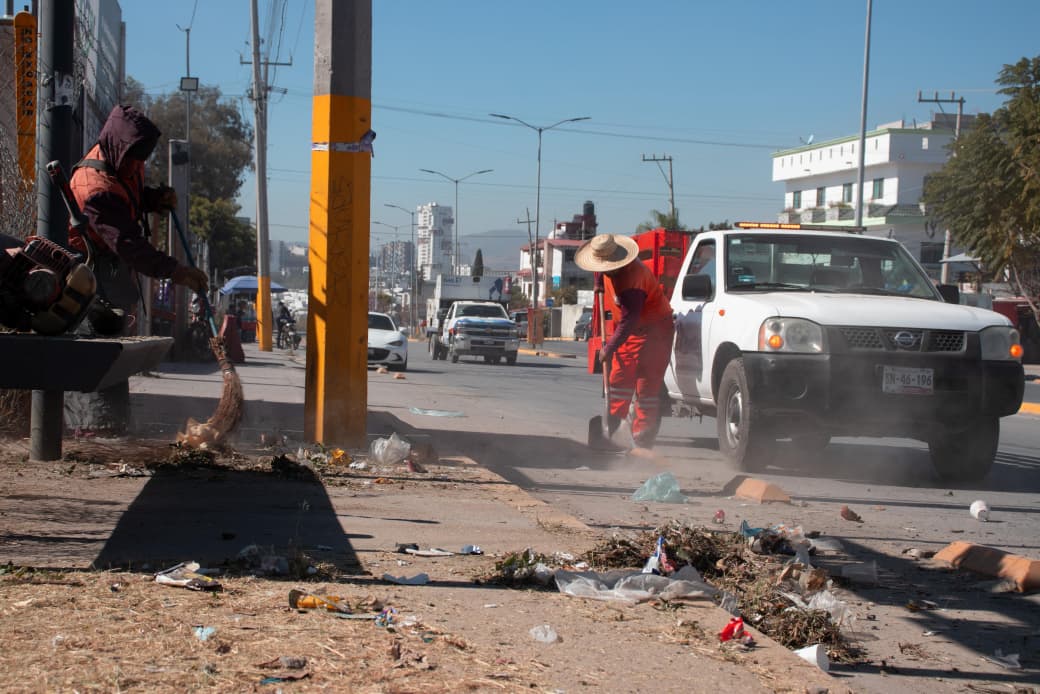 Gobierno de Pepe Chedraui fortalece la imagen urbana con intervención en Bulevar Carmelitas