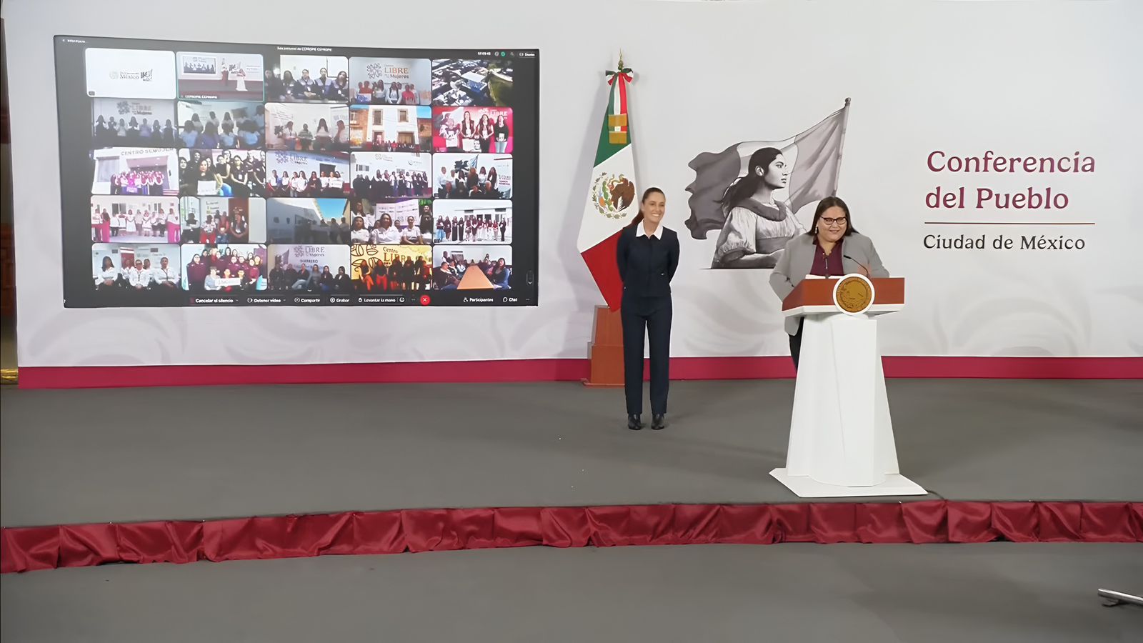 Ante presidenta Sheinbaum, Puebla destaca reducción de violencia con centros libres