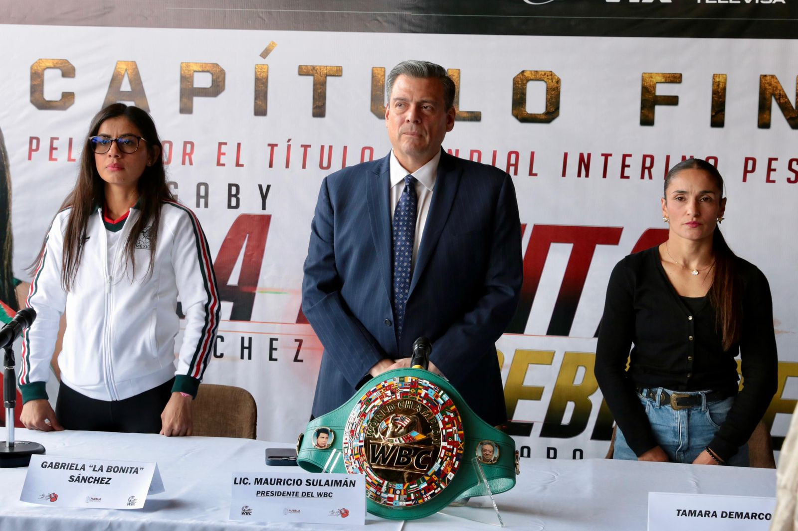 Presidente del CMB, Mauricio Sulaimán, presenta el capítulo final entre Gaby «La Bonita» Sanchez y la argentina Tamara Demarco