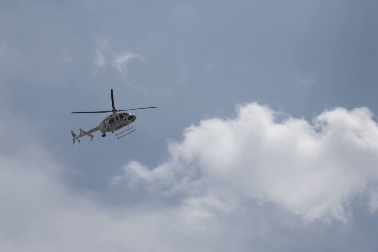 Por aire y tierra, se refuerza la vigilancia en carretera federal Puebla-Tehuacán