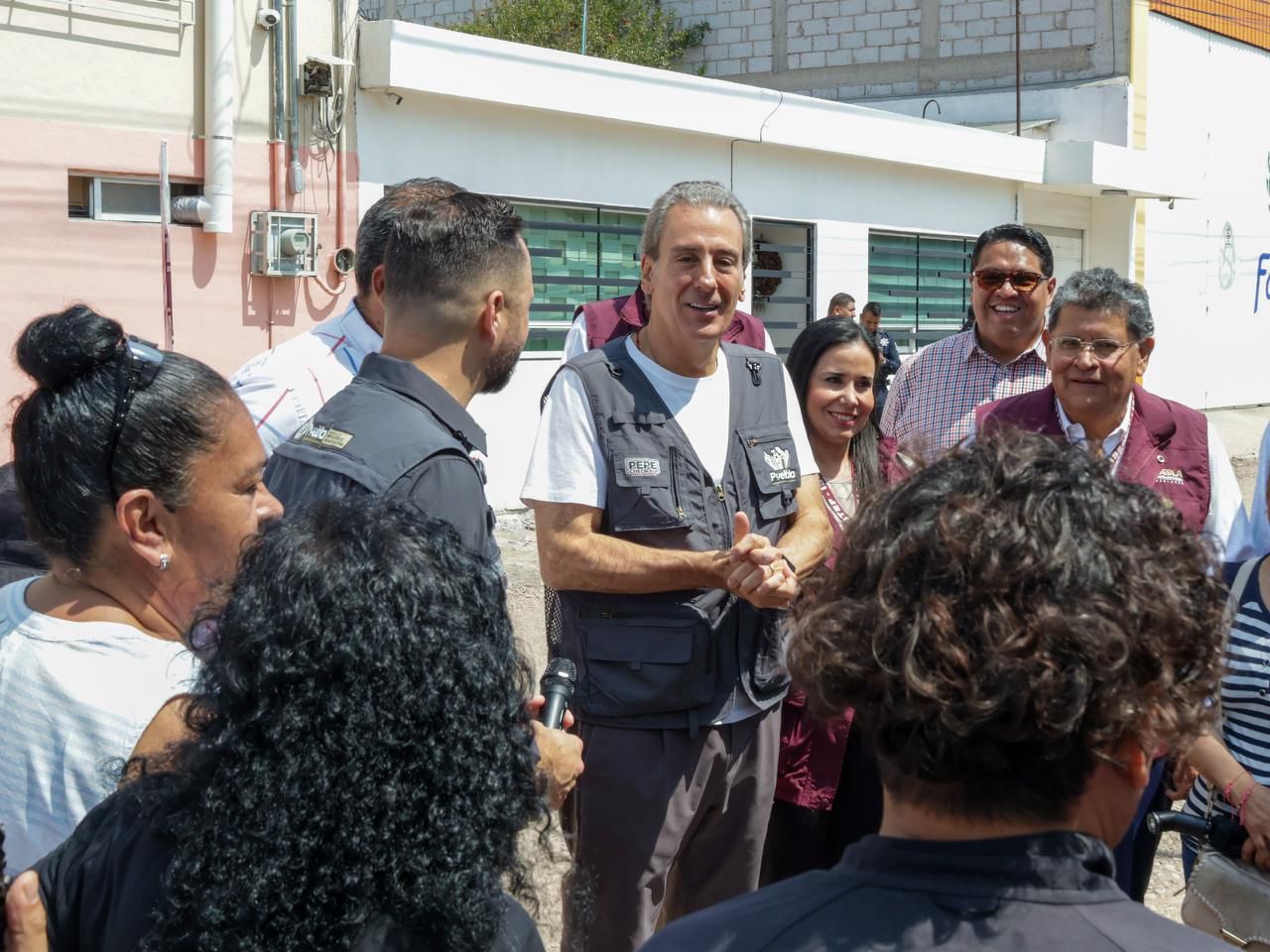 Supervisa Pepe Chedraui rehabilitación vial en San Baltazar Campeche