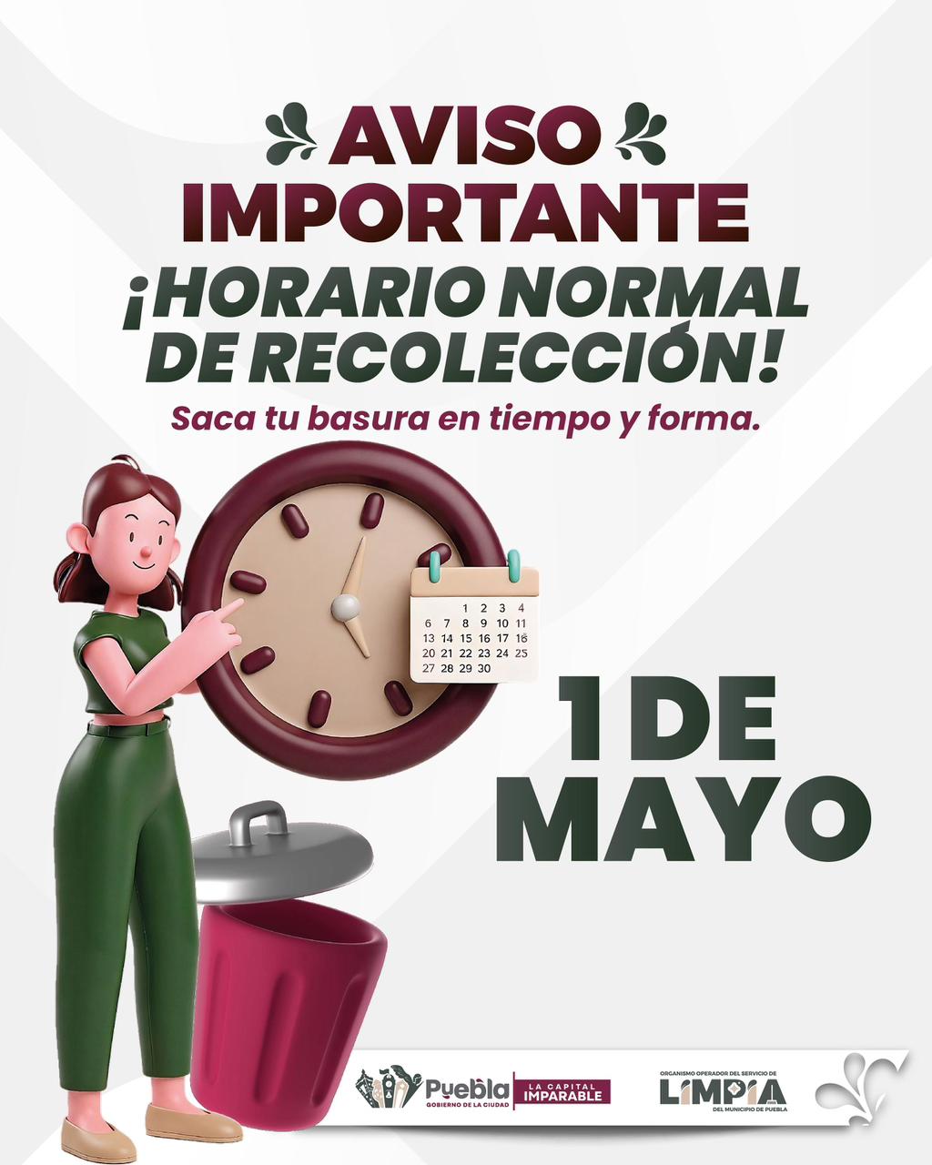 Gobierno de Pepe Chedraui, garantiza servicio de recolección el 1 de mayo