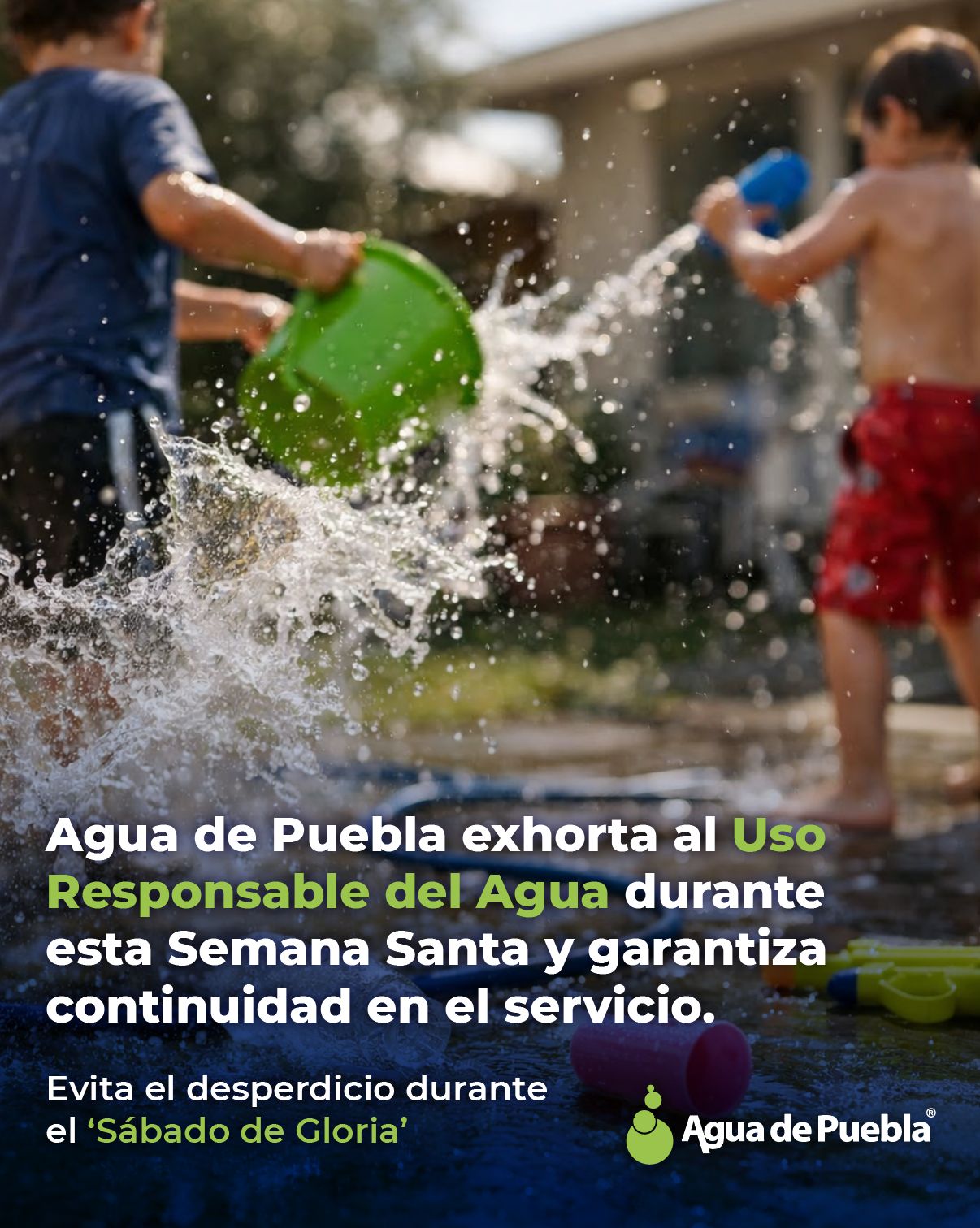 Agua de Puebla exhorta al Uso Responsable del Agua durante esta Semana Santa y garantiza continuidad en el servicio