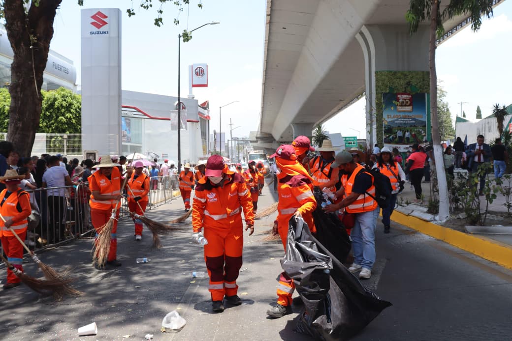 Gobierno de Pepe Chedraui garantiza limpieza en desfile del 5 de mayo