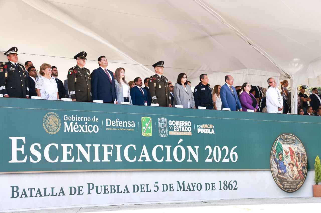 Con patriotismo y disciplina se escenifica Batalla del 5 de mayo