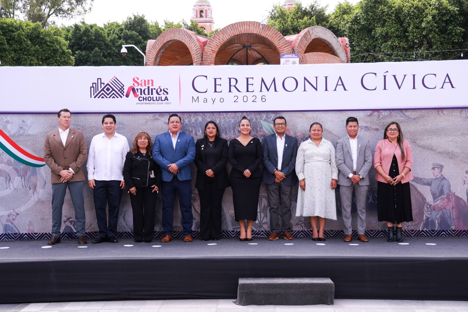 Conmemoran en San Andrés Cholula la Batalla de Puebla y reconocen labor de madres servidoras públicas