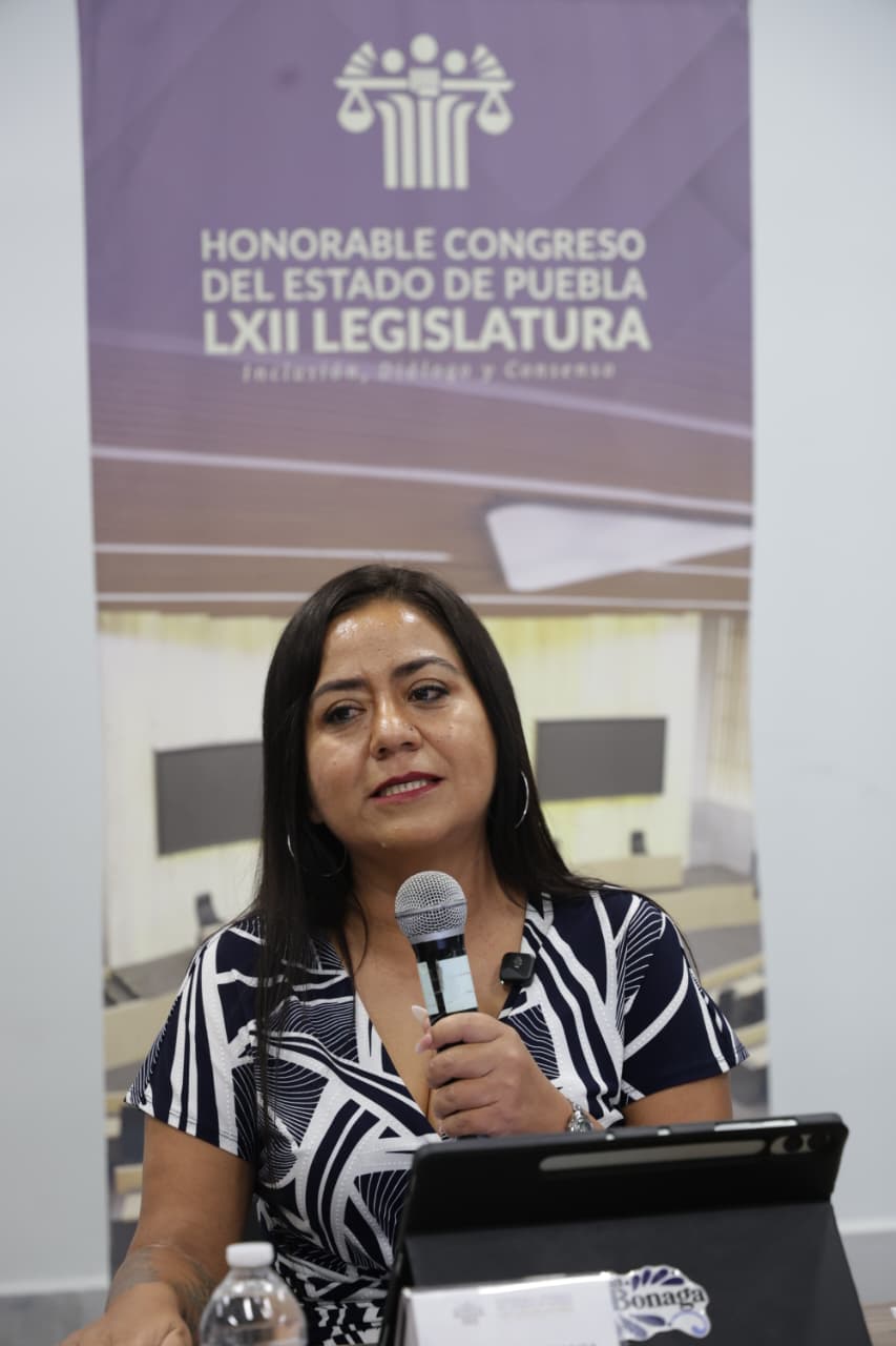 Congreso de Puebla instala dispensadores de toallas femeninas, anuncia la diputada Celia Bonaga