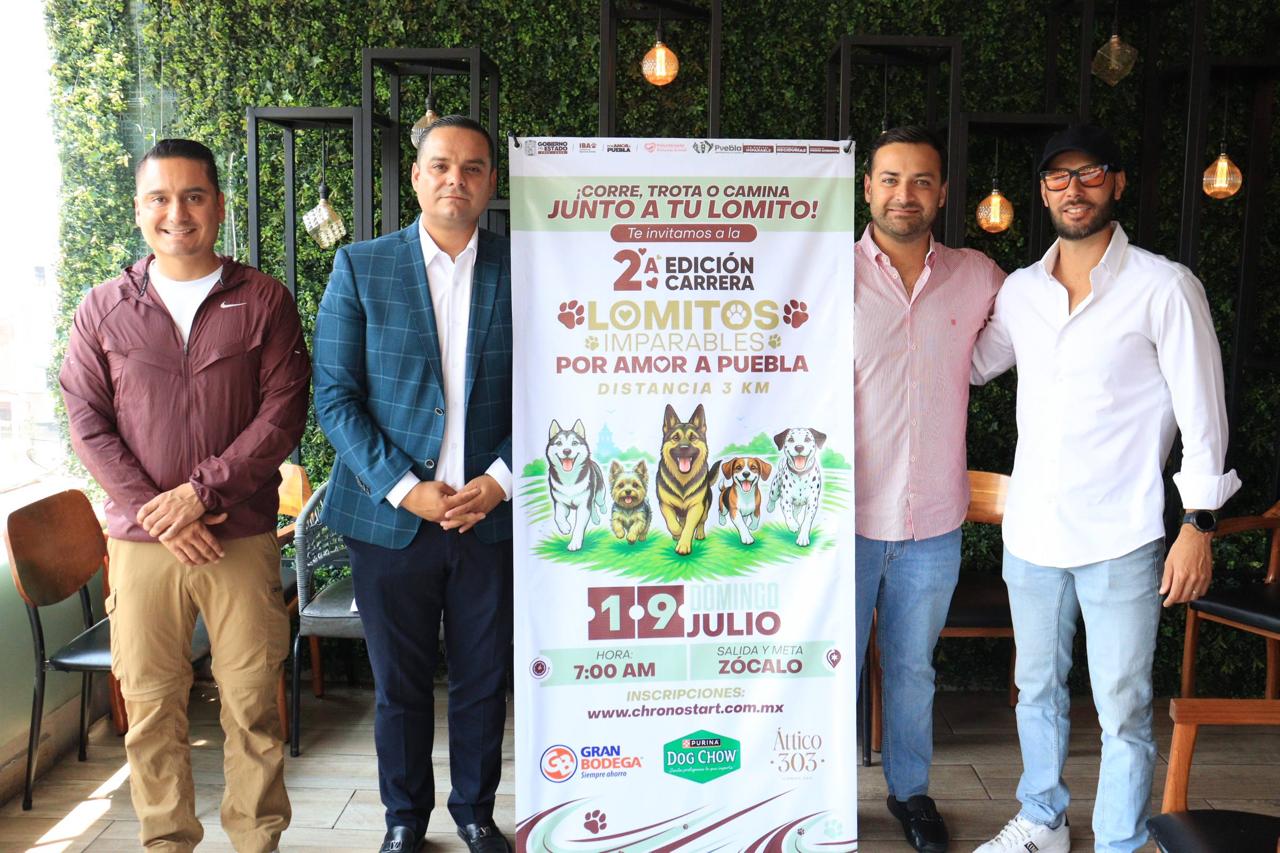 Invita Gobierno de Pepe Chedraui a la segunda edición de la Carrera “Lomitos Imparables Por Amor a Puebla”