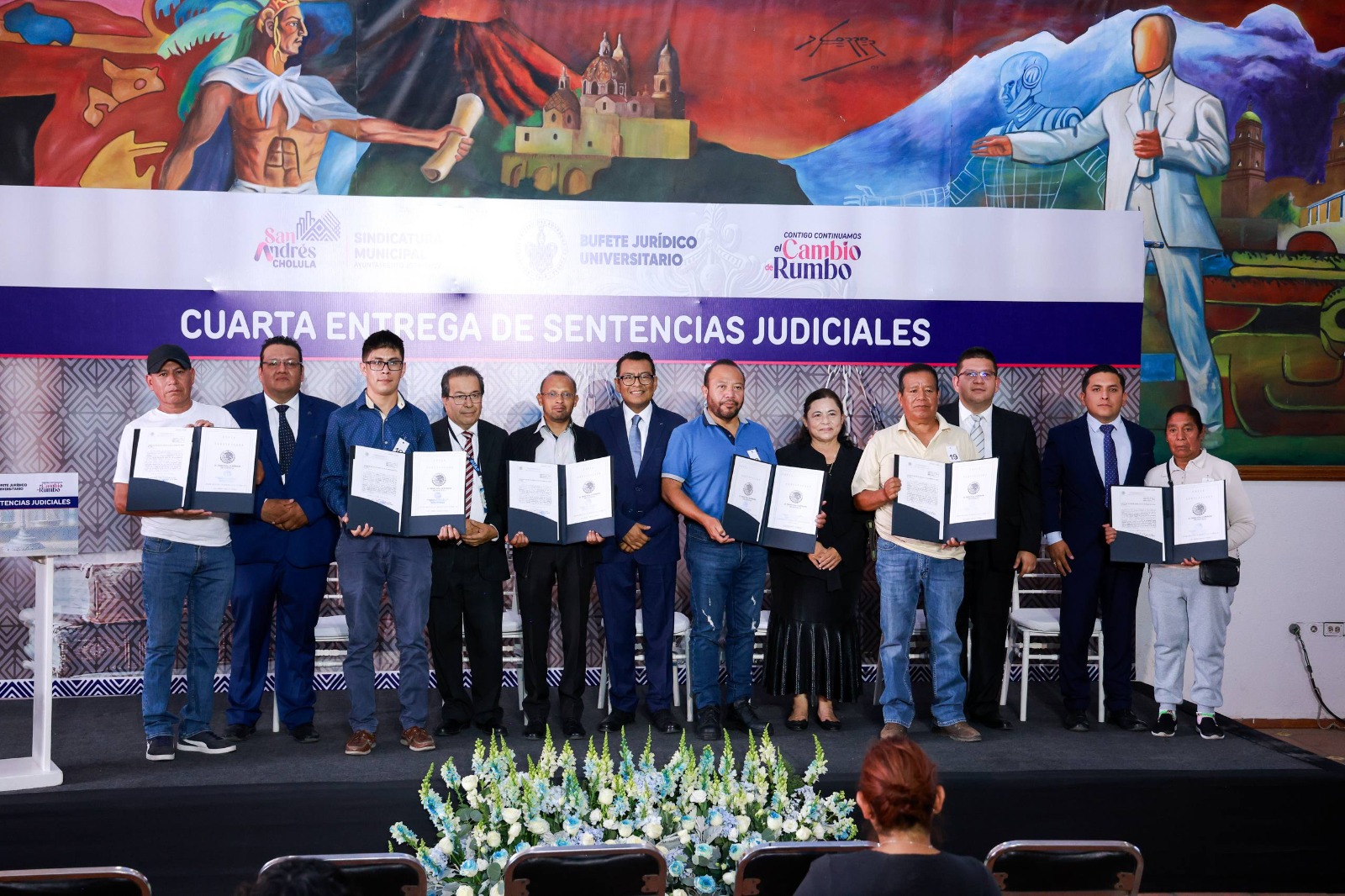 Gobierno de San Andrés Cholula entrega sentencias judiciales e inaugura módulo de atención jurídica