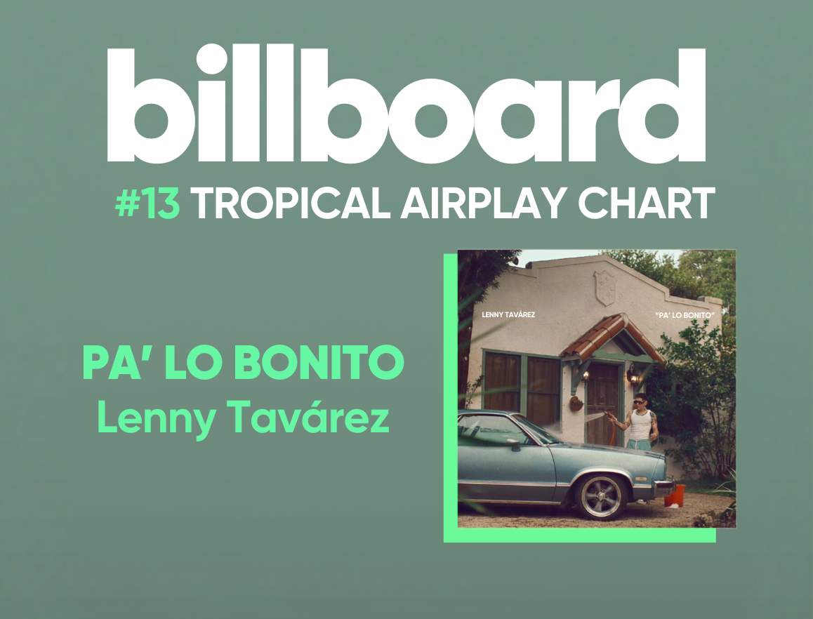 “Pa’ Lo Bonito”, el nuevo sencillo de Lenny Tavárez se posiciona como una de las canciones más exitosas del año