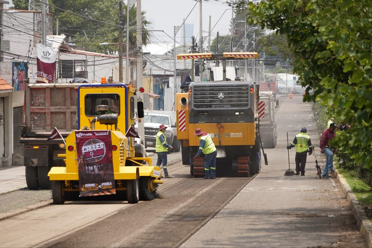 Supervisa Pepe Chedraui avances del Tren Capitalino de Pavimentación en bulevar Xonaca
