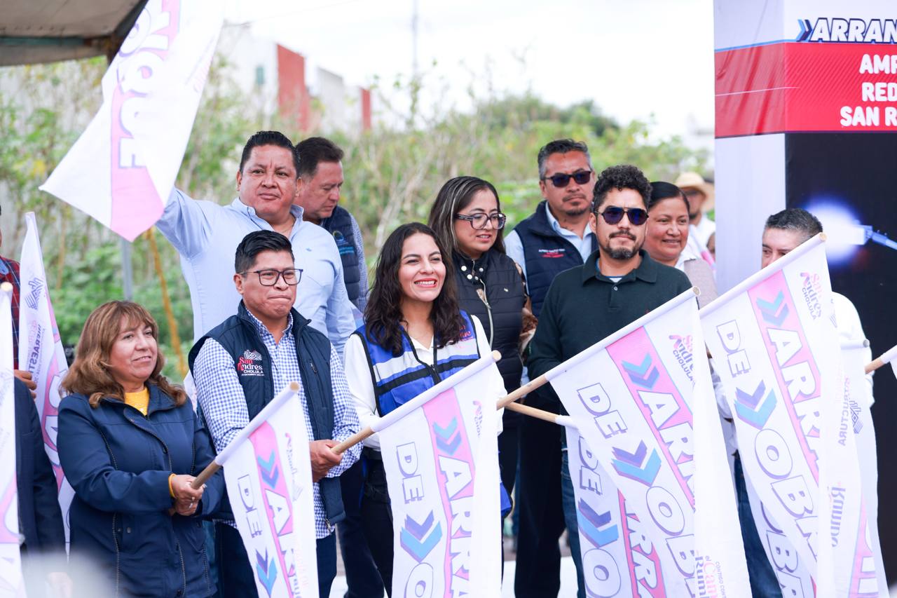 Consolida Lupita Cuautle la infraestructura básica en San Andrés Cholula