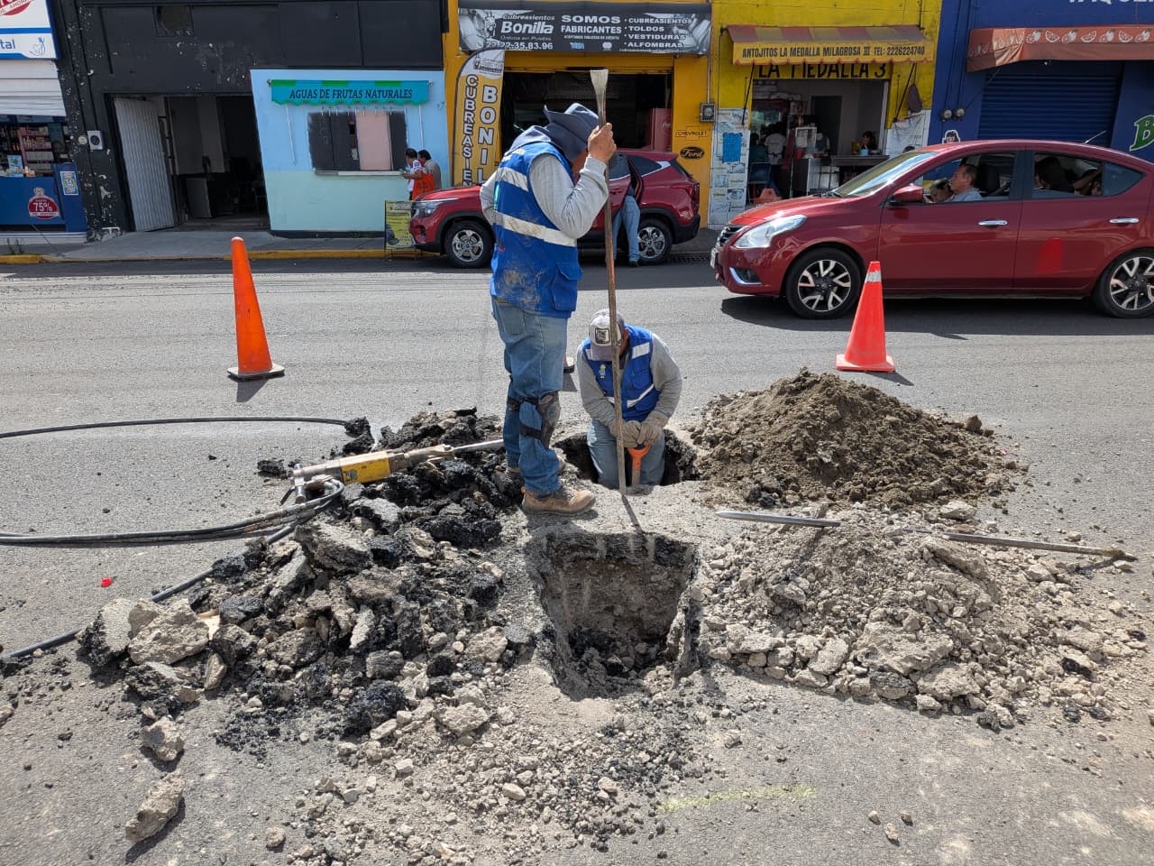 Secretaría de Infraestructura exige a Agua de Puebla reparar daños en vialidades recientemente rehabilitadas
