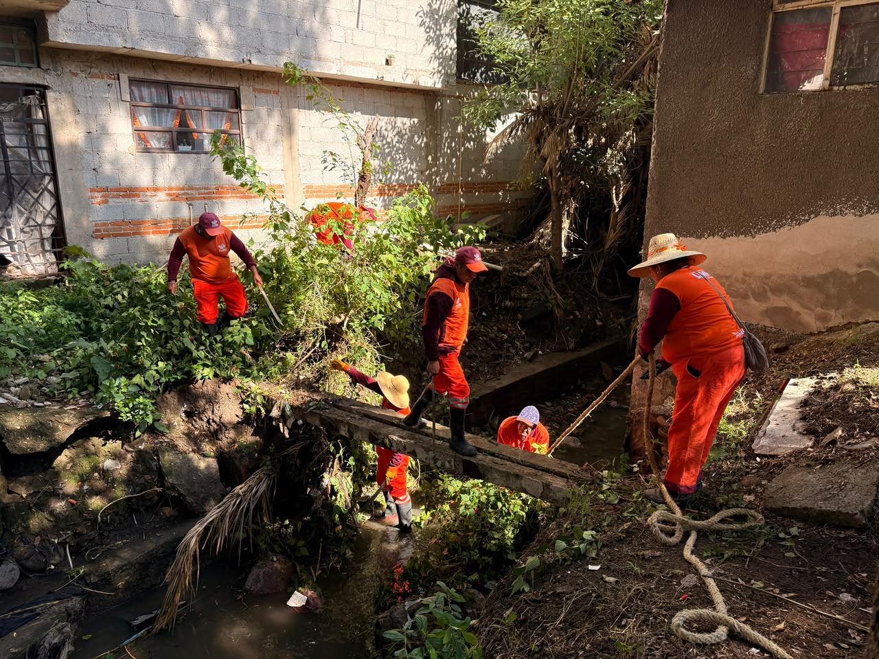 Refuerza Gobierno de Pepe Chedraui acciones preventivas ante la temporada de lluvias en Romero Vargas