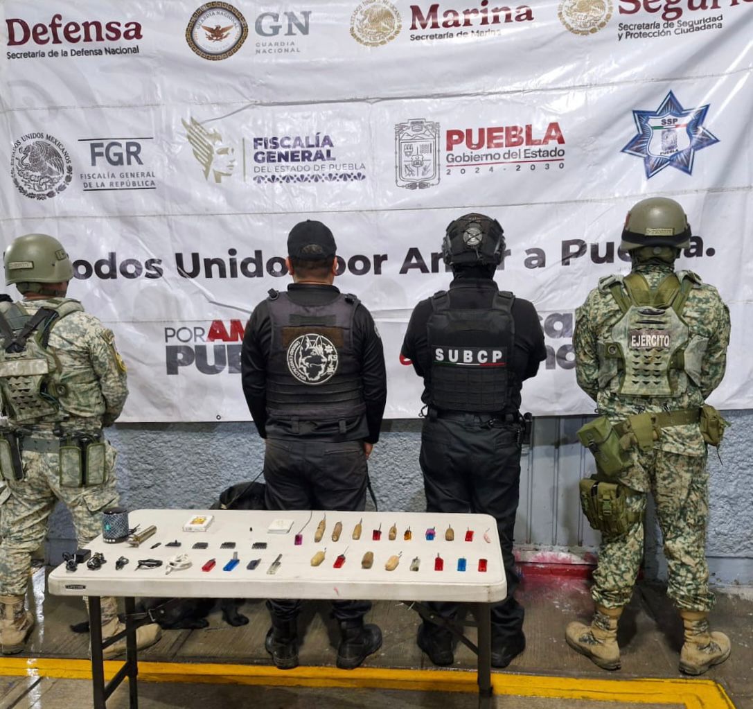 SSP y DEFENSA realizan operativo de revisión en el penal de Cholula