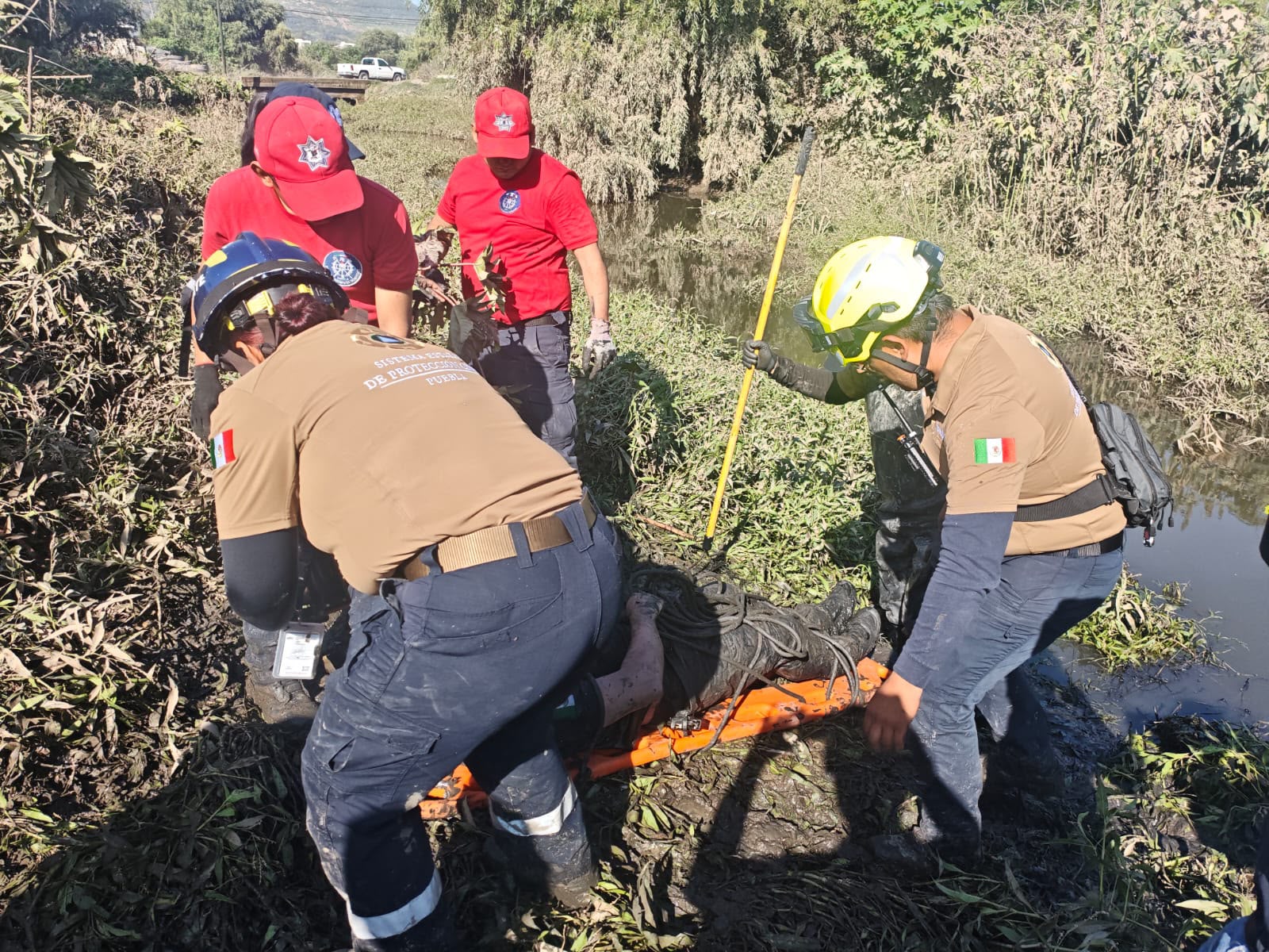 Protección Civil y cuerpos de seguridad localizan a oficial de Ocoyucan