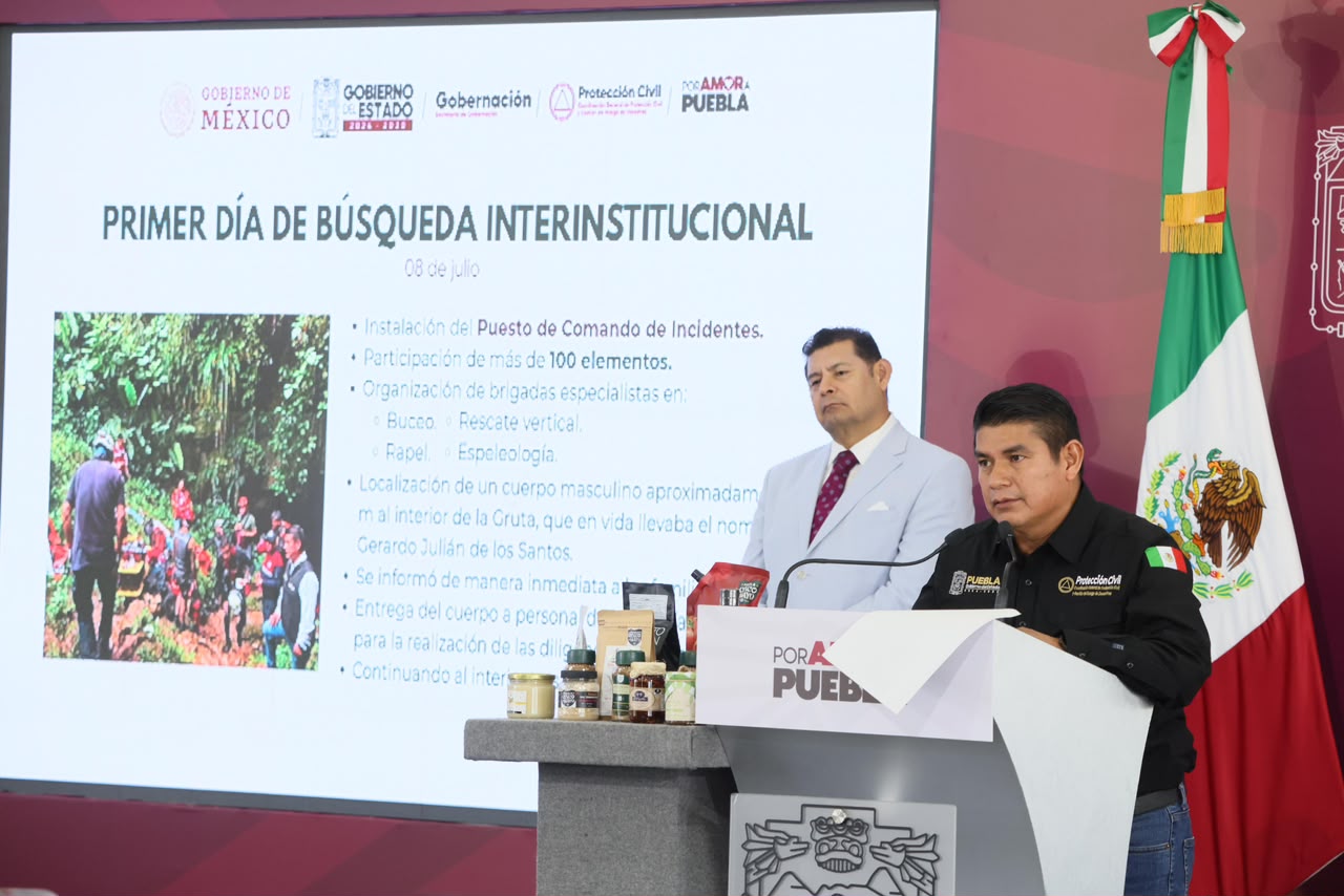 Gobierno estatal garantiza acompañamiento y trabajo institucional ante emergencia en Cuetzalan