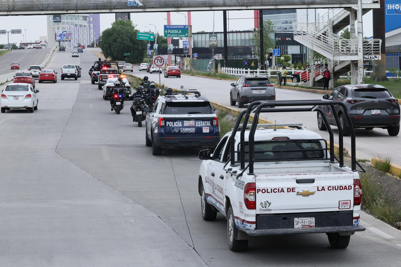 Acciones de seguridad refuerzan confianza ciudadana en la vía Atlixcáyotl