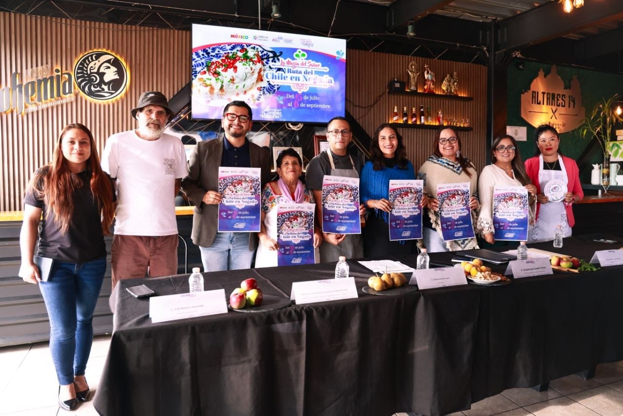 Invita Lupita Cuautle a vivir la Ruta del Chile en Nogada 2026 en San Andrés Cholula