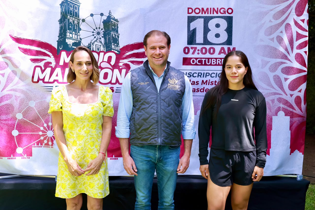 Anuncia gobierno de Pepe Chedraui el Medio Maratón Puebla 21K 2026