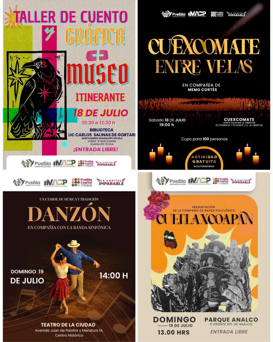 Museos, música y baile tiene el Gobierno de Pepe Chedraui para este fin de semana