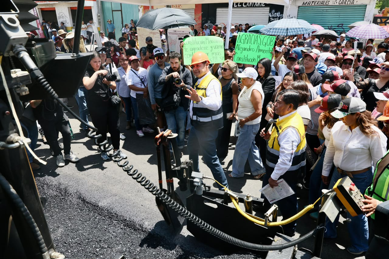 Avanza programa estatal de pavimentación 2026 con transparencia e inversión eficiente