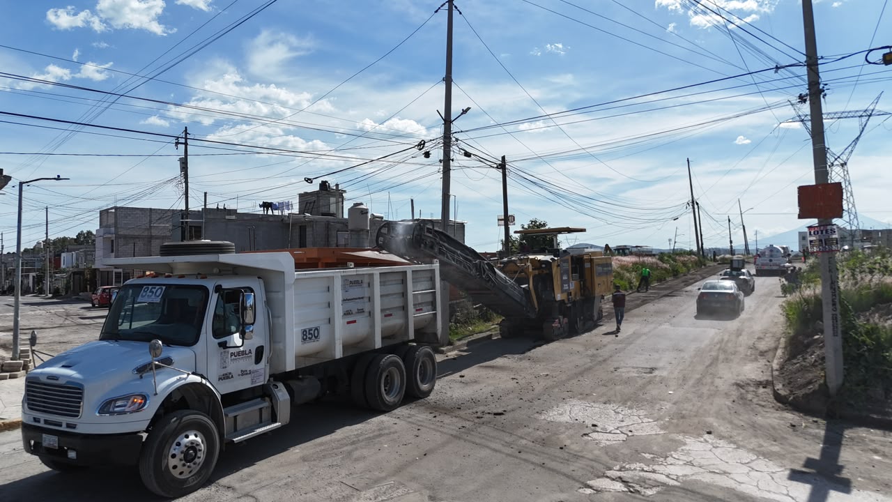 Inicia Gobierno del Estado rehabilitación de las avenidas 145 Poniente y Popocatépetl