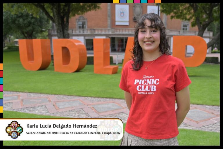 Estudiante de Literatura de la UDLAP participa en curso de creación literaria
