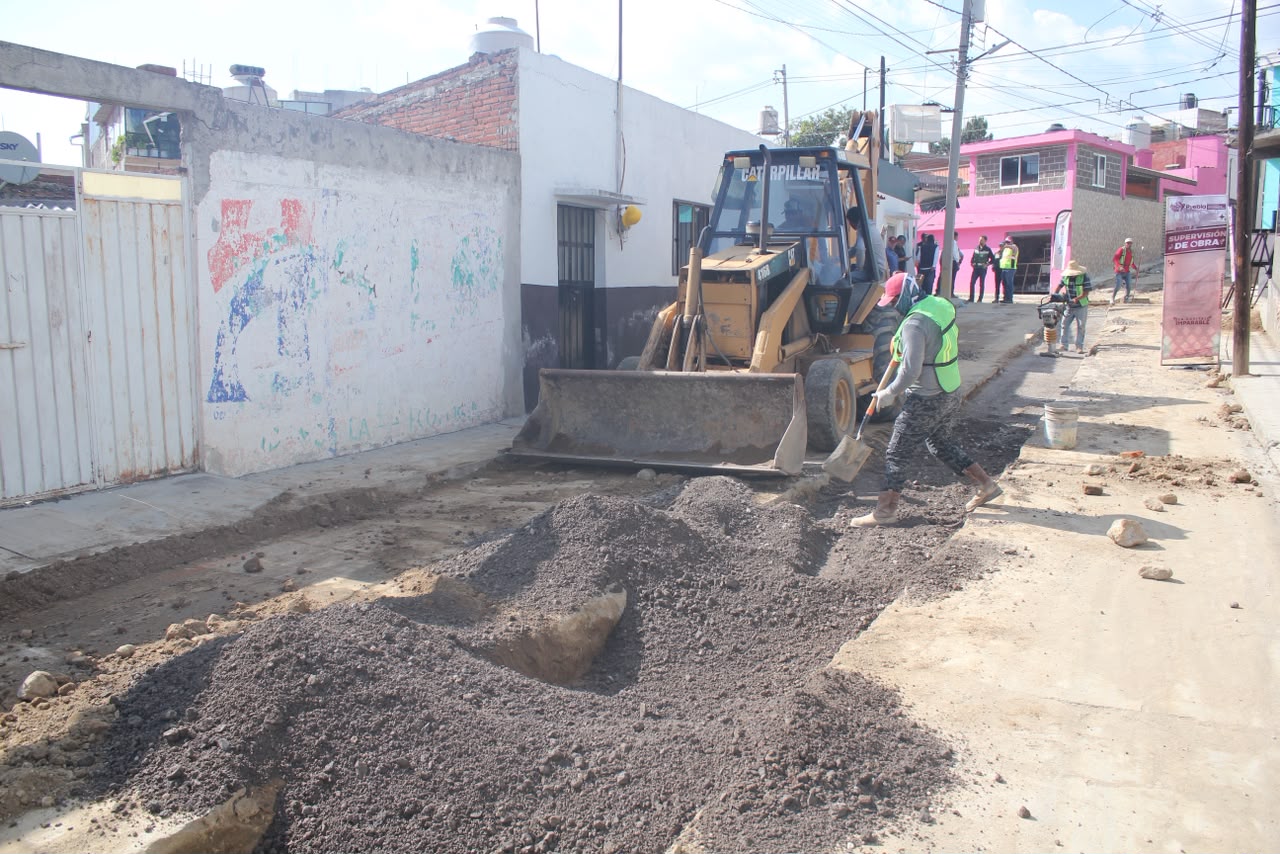Supervisa Gobierno de Pepe Chedraui construcción de red de alcantarillado sanitario en la Junta Auxiliar Ignacio Romero Vargas