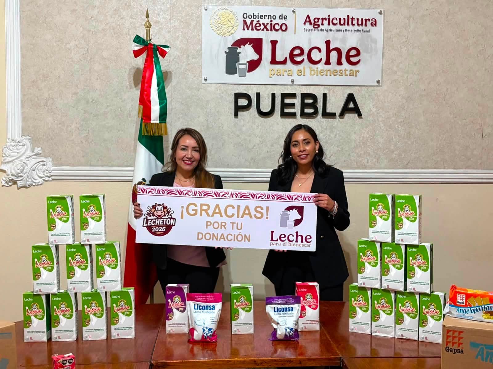 Paola Ruíz pone a Puebla a la cabeza del posicionamiento nacional de la línea comercial de leche para el bienestqr