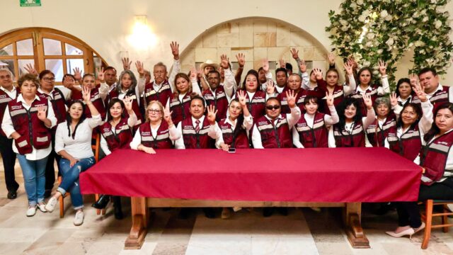 Presidentes y Secretarios seccionales de Morena piden a Tonantzin Fernández inscribirse para coordinar la Defensa de la Transformación en San Pedro Cholula
