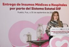 Ceci Arellano entrega equipo médico a cinco hospitales mediante obra comunitaria