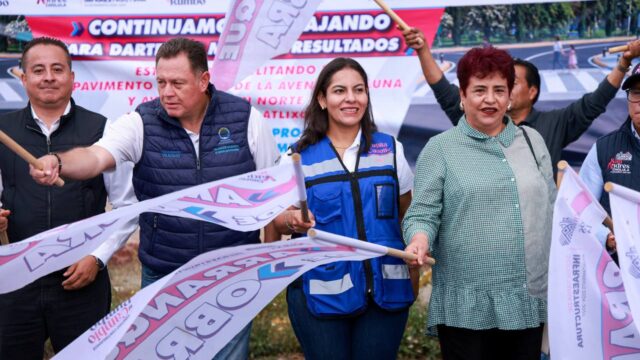 Inicia Lupita Cuautle rehabilitación de La Luna, una vialidad clave para la Delegación Atlixcáyotl