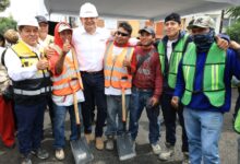 Gobierno del estado transforma vialidades con apoyo de PEMEX y trenes de pavimento