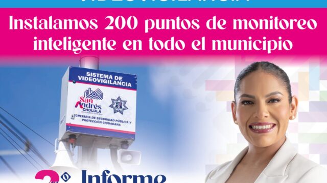 San Andrés Cholula fortalece la seguridad con videovigilancia, capacitación policial y células de búsqueda