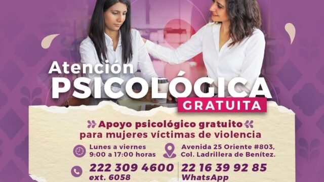Gobierno de Pepe Chedraui acerca atención psicológica y asesoría jurídica gratuita a las mujeres de Puebla