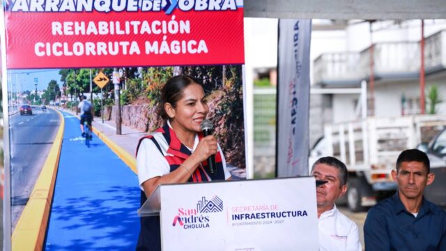 Rehabilitación de la Ciclorruta Mágica y pavimentación en fraccionameinto, parte de la nueva etapa de obra: Lupita Cuautle
