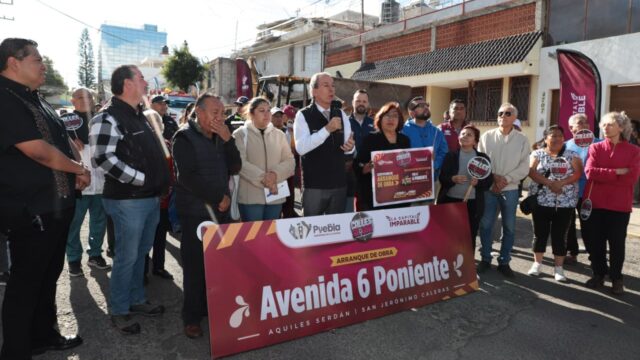 Arranca Pepe Chedraui trabajos de rehabilitación vial en San Jerónimo Caleras