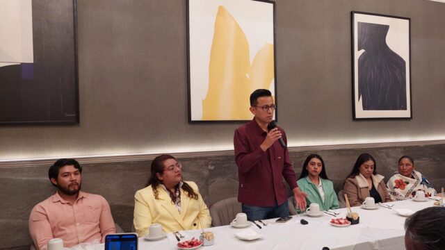Miguel Tonatiuh Aguilar llama a la unidad en el proceso interno de Morena en Tepeaca