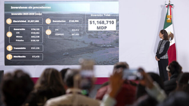 Presidenta Claudia Sheinbaum destaca inversión histórica de cerca de 1.2 billones de pesos en el sexenio para electricidad y Gasoductos